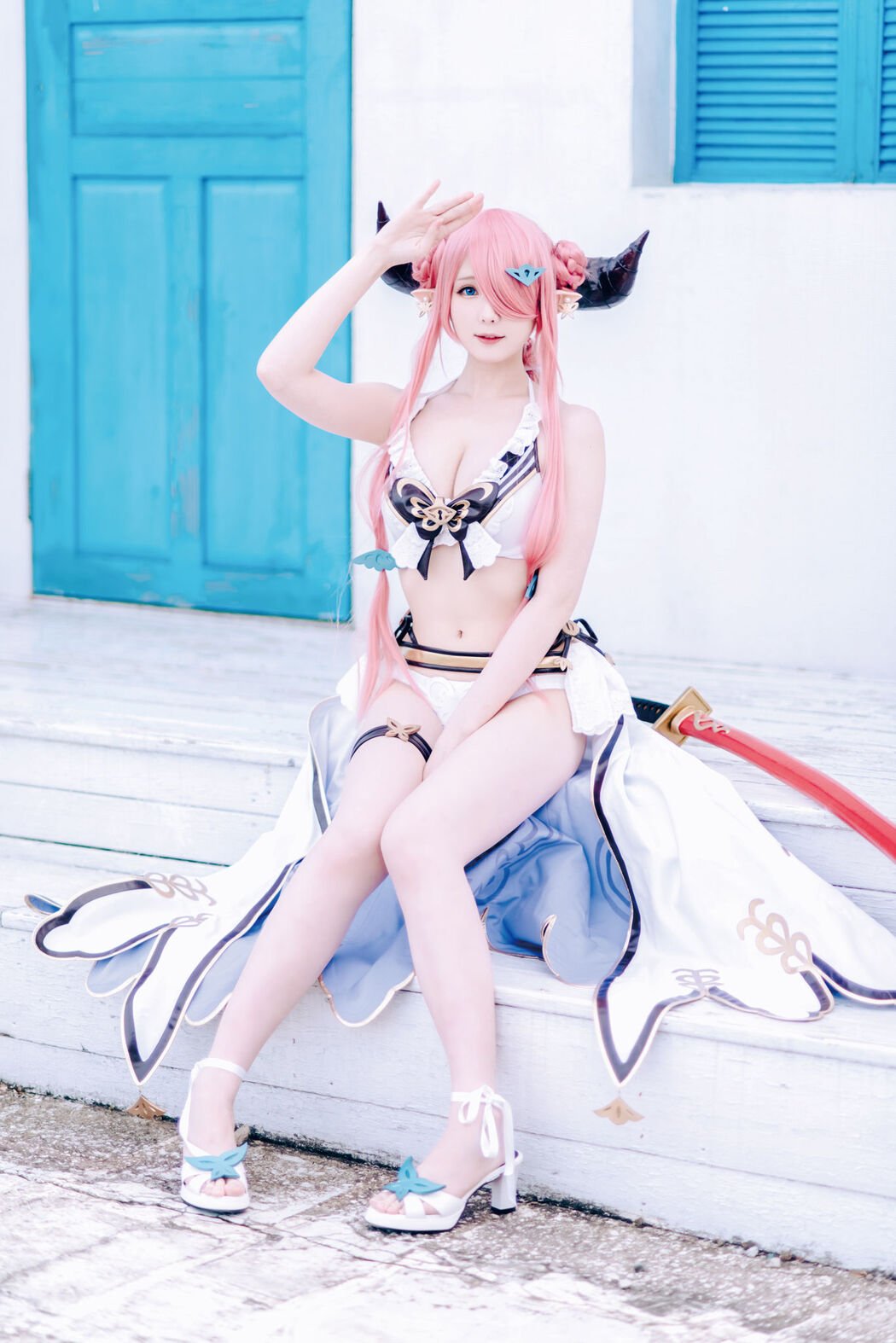 [Internet celebrity COSER photo] Weibo girl Zhishuangyue shimo - Granblue Fantasy Narmea