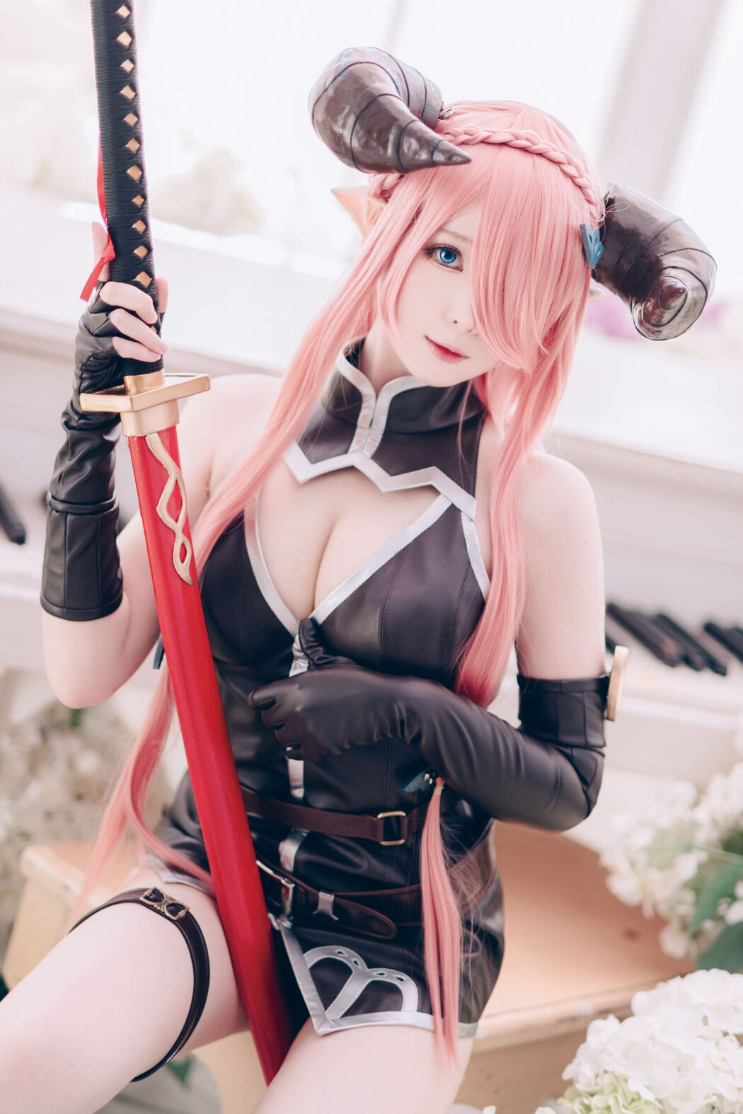 [Internet celebrity COSER photo] Weibo girl Zhishuangyue shimo - Granblue Fantasy Narmea