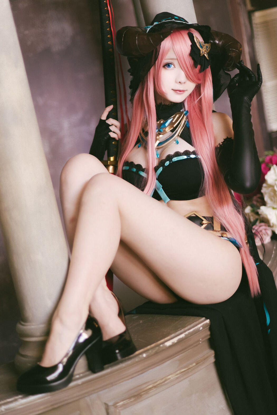 [Internet celebrity COSER photo] Weibo girl Zhishuangyue shimo - Granblue Fantasy Narmea