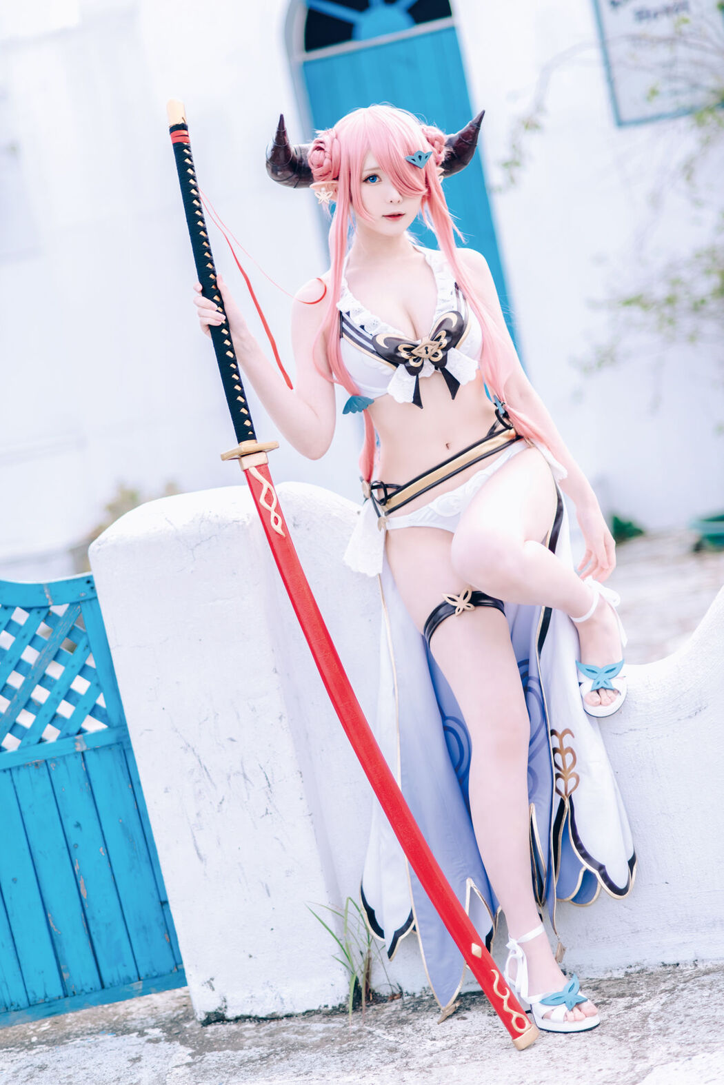 [Internet celebrity COSER photo] Weibo girl Zhishuangyue shimo - Granblue Fantasy Narmea