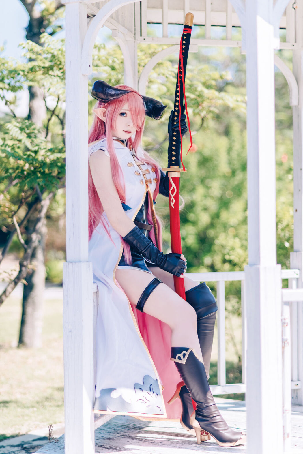 [Internet celebrity COSER photo] Weibo girl Zhishuangyue shimo - Granblue Fantasy Narmea