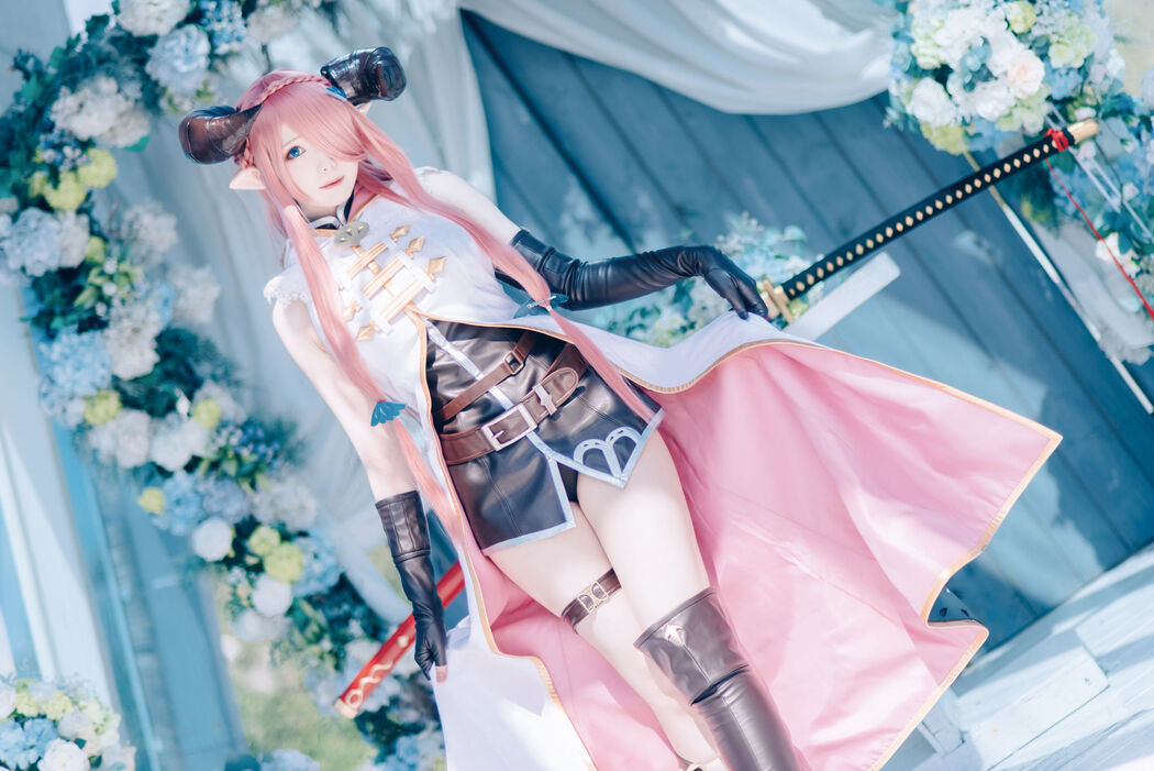 [Internet celebrity COSER photo] Weibo girl Zhishuangyue shimo - Granblue Fantasy Narmea