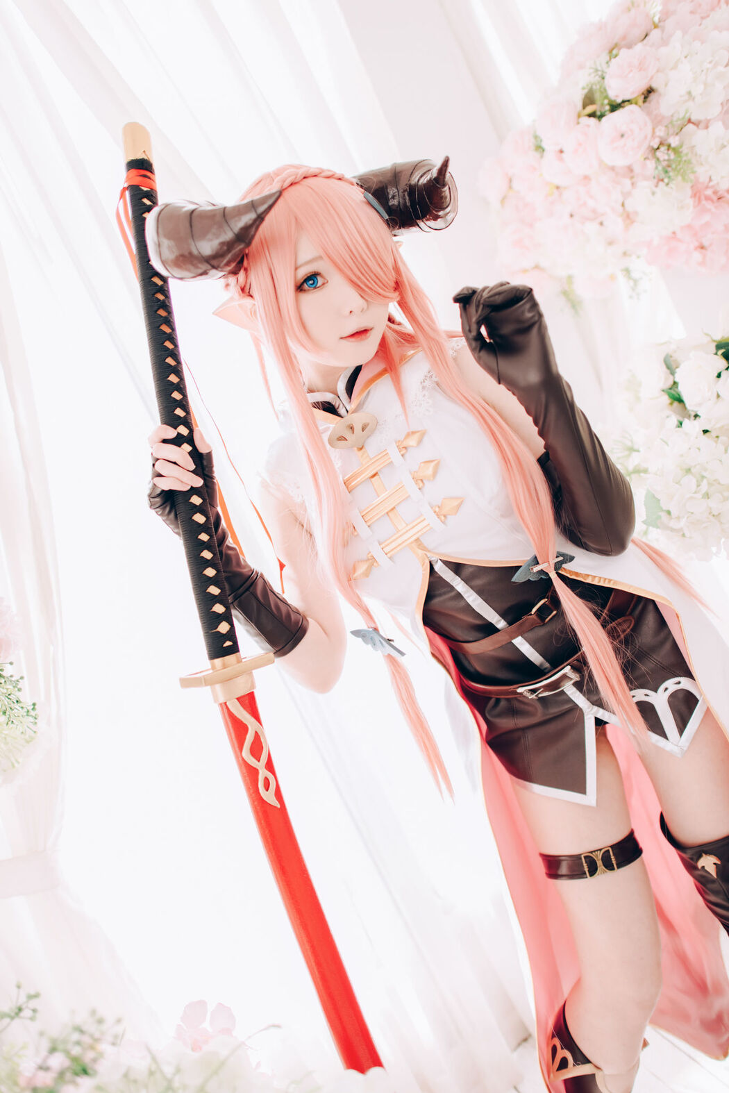 [Internet celebrity COSER photo] Weibo girl Zhishuangyue shimo - Granblue Fantasy Narmea