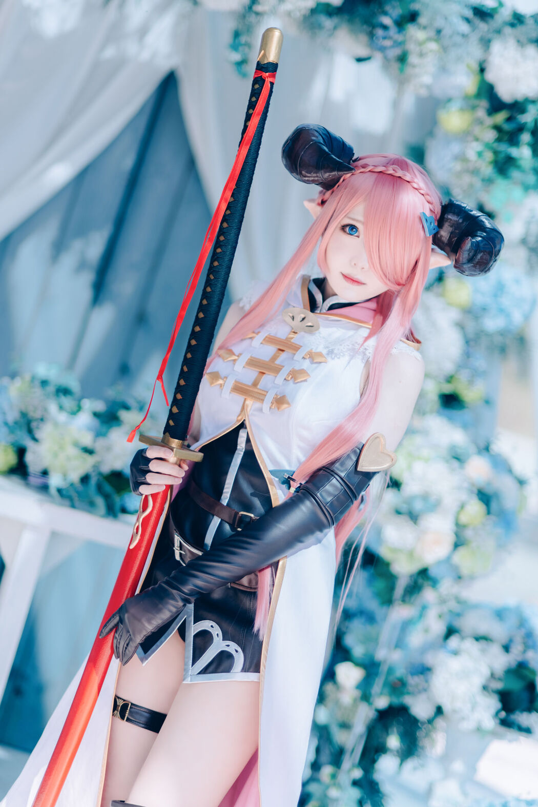 [Internet celebrity COSER photo] Weibo girl Zhishuangyue shimo - Granblue Fantasy Narmea