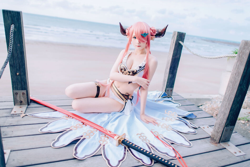 [Internet celebrity COSER photo] Weibo girl Zhishuangyue shimo - Granblue Fantasy Narmea