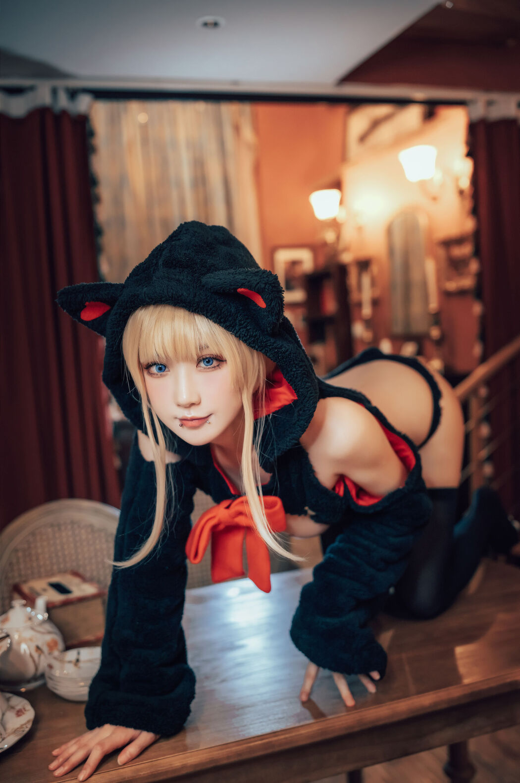 [Net Red COSER Photo] Anime blogger A Bao is also a rabbit girl - what kind of evil can a kitten have?