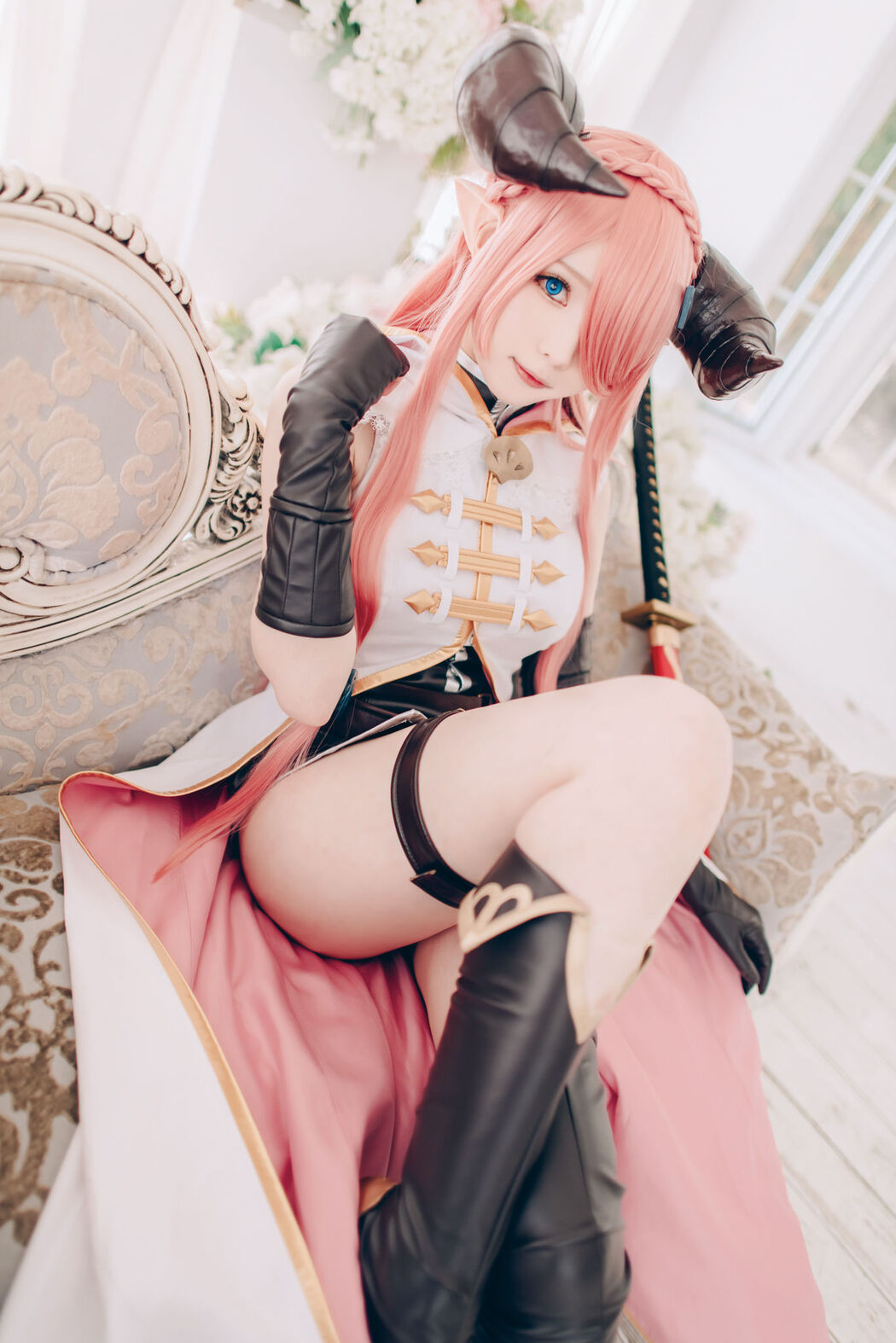 [Internet celebrity COSER photo] Weibo girl Zhishuangyue shimo - Granblue Fantasy Narmea