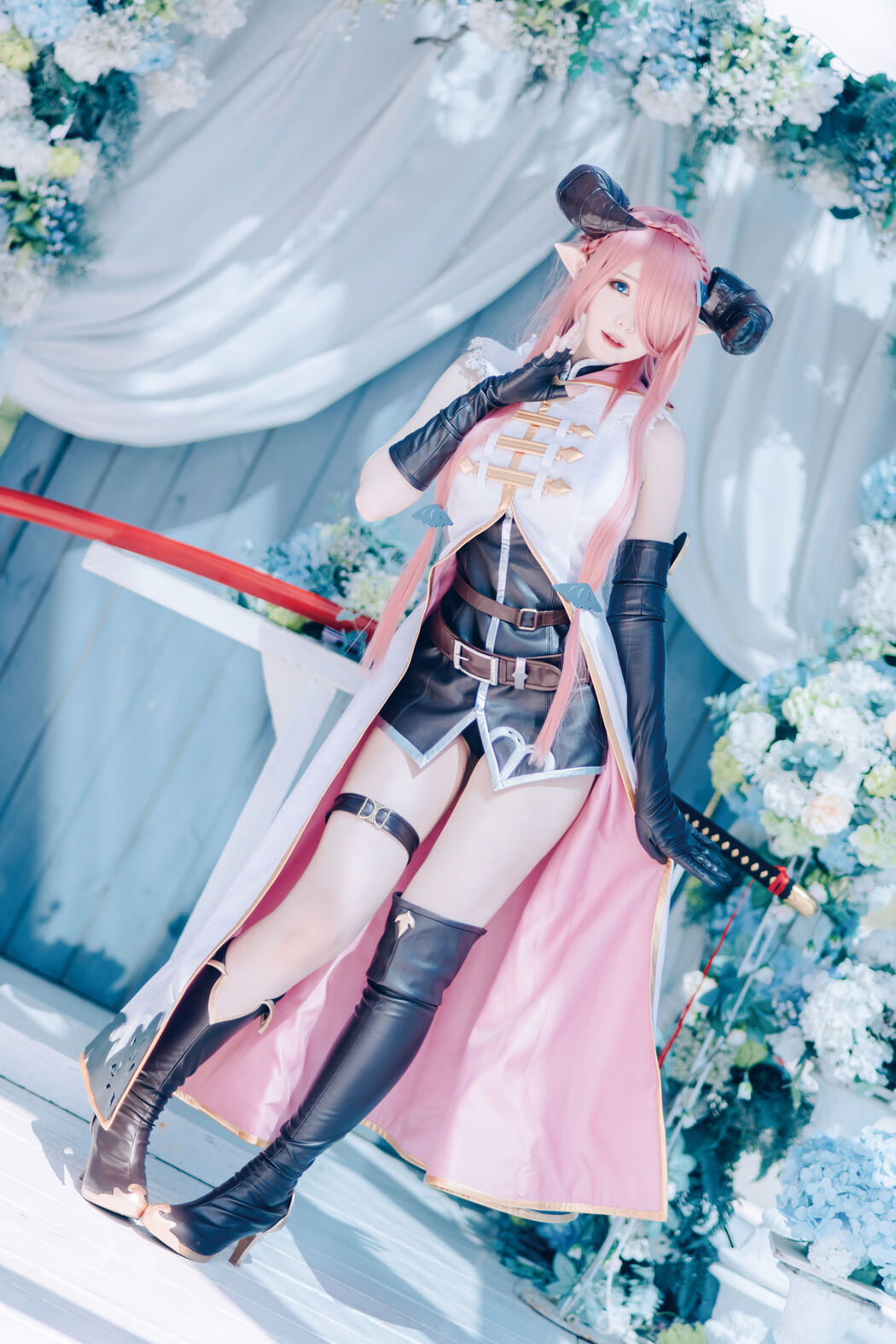 [Internet celebrity COSER photo] Weibo girl Zhishuangyue shimo - Granblue Fantasy Narmea