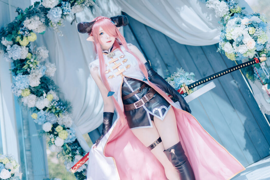 [Internet celebrity COSER photo] Weibo girl Zhishuangyue shimo - Granblue Fantasy Narmea