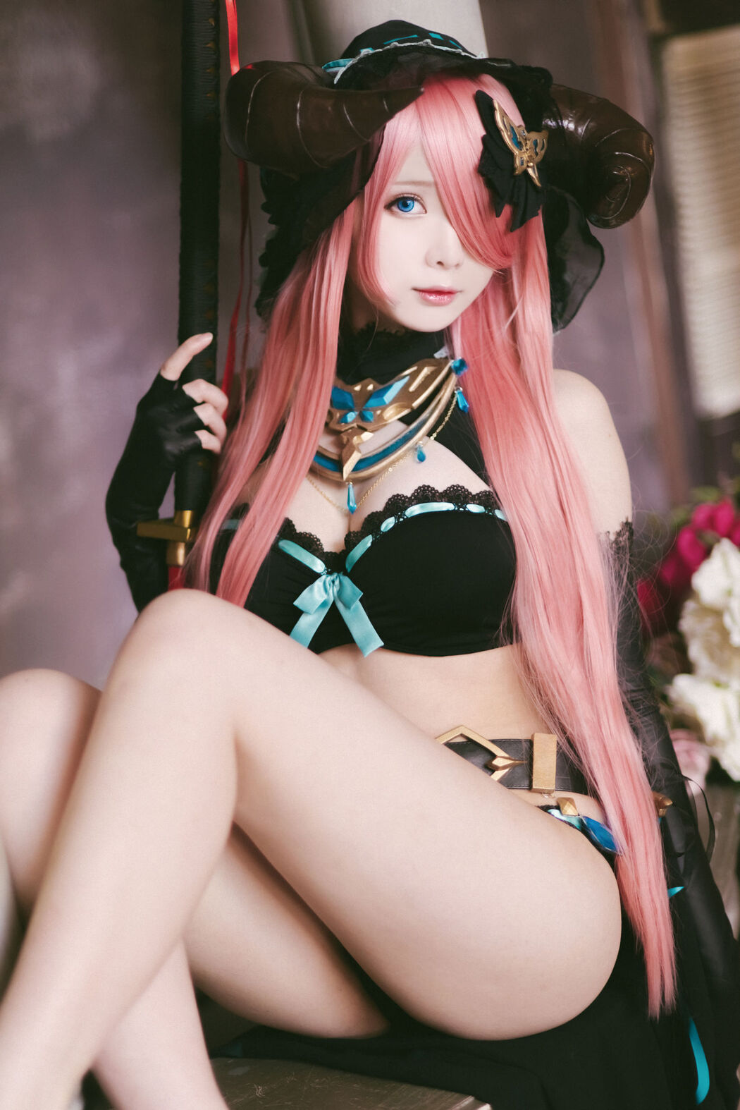 [Internet celebrity COSER photo] Weibo girl Zhishuangyue shimo - Granblue Fantasy Narmea