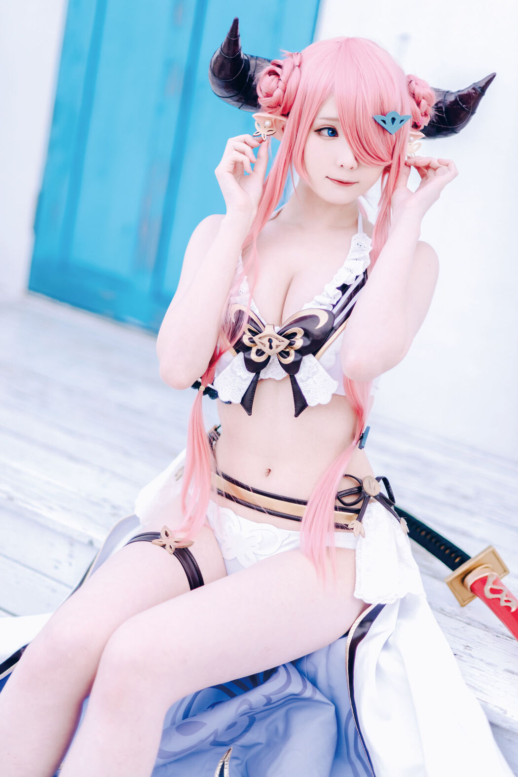 [Internet celebrity COSER photo] Weibo girl Zhishuangyue shimo - Granblue Fantasy Narmea