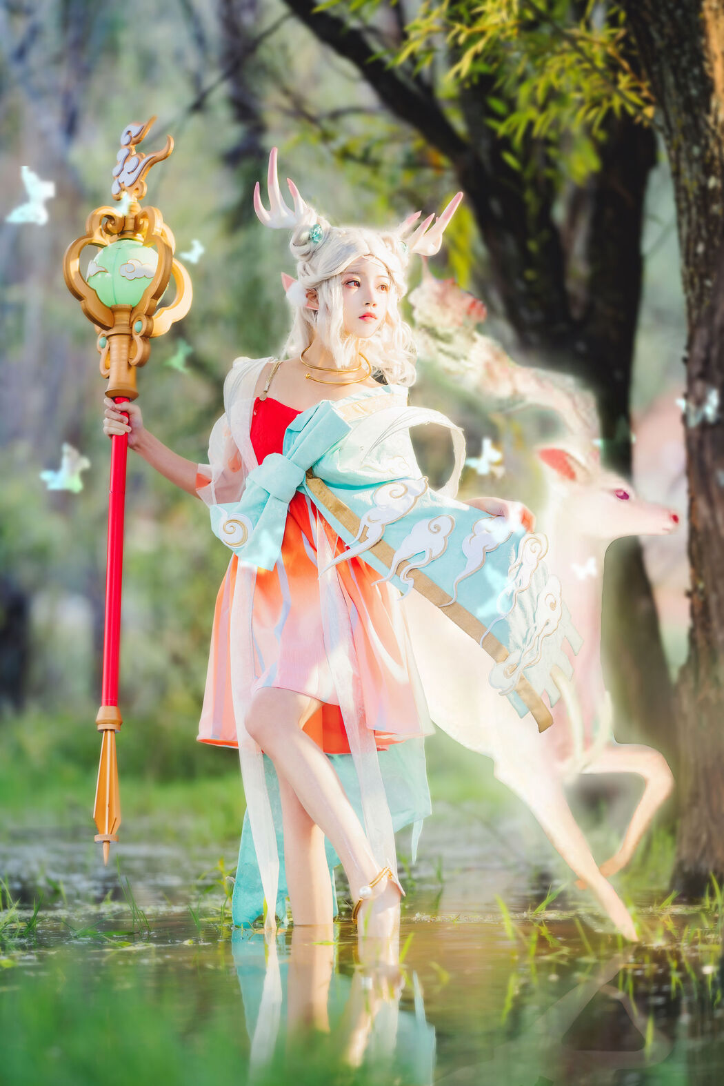 [Net Red COSER Photo] Cherry Peach Meow - Deer