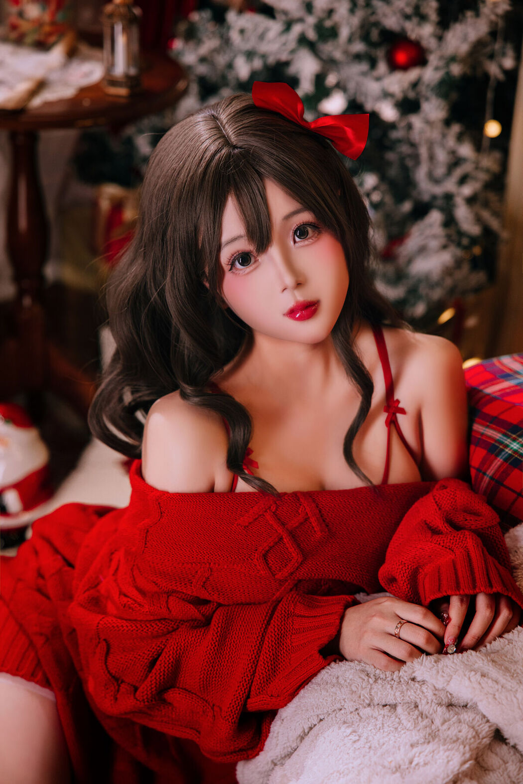 Coser@日奈娇 – 圣诞毛衣AB Part1