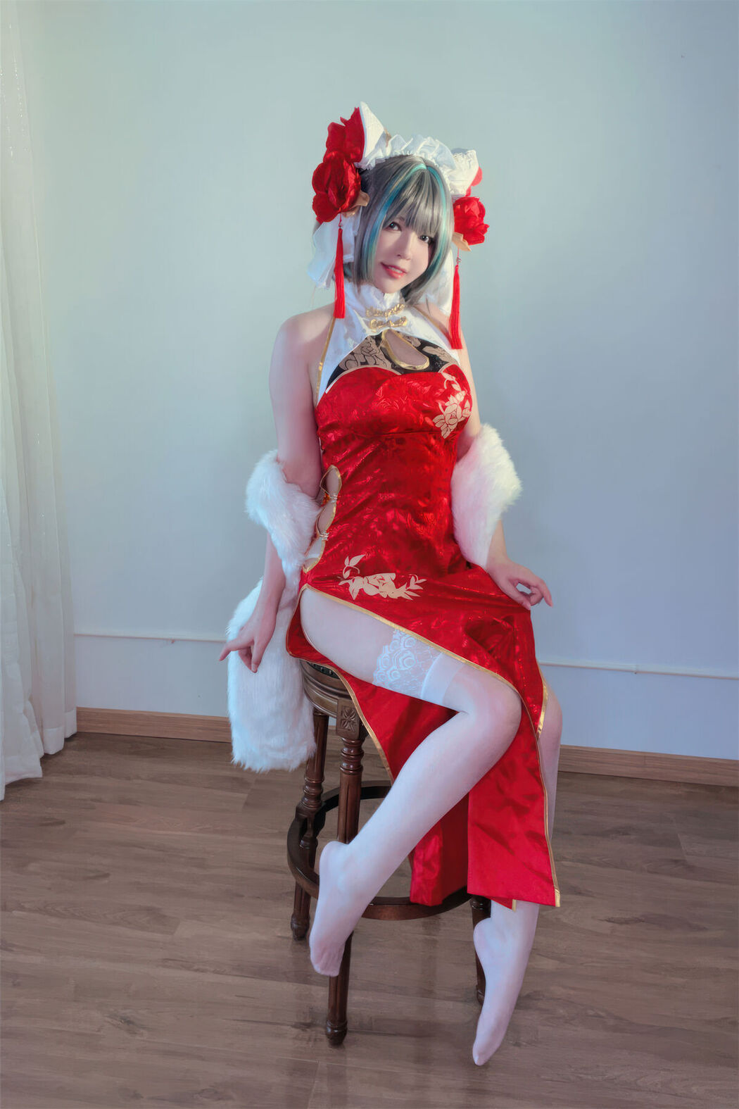 Coser@半半子 – 柴郡中华娘旗袍