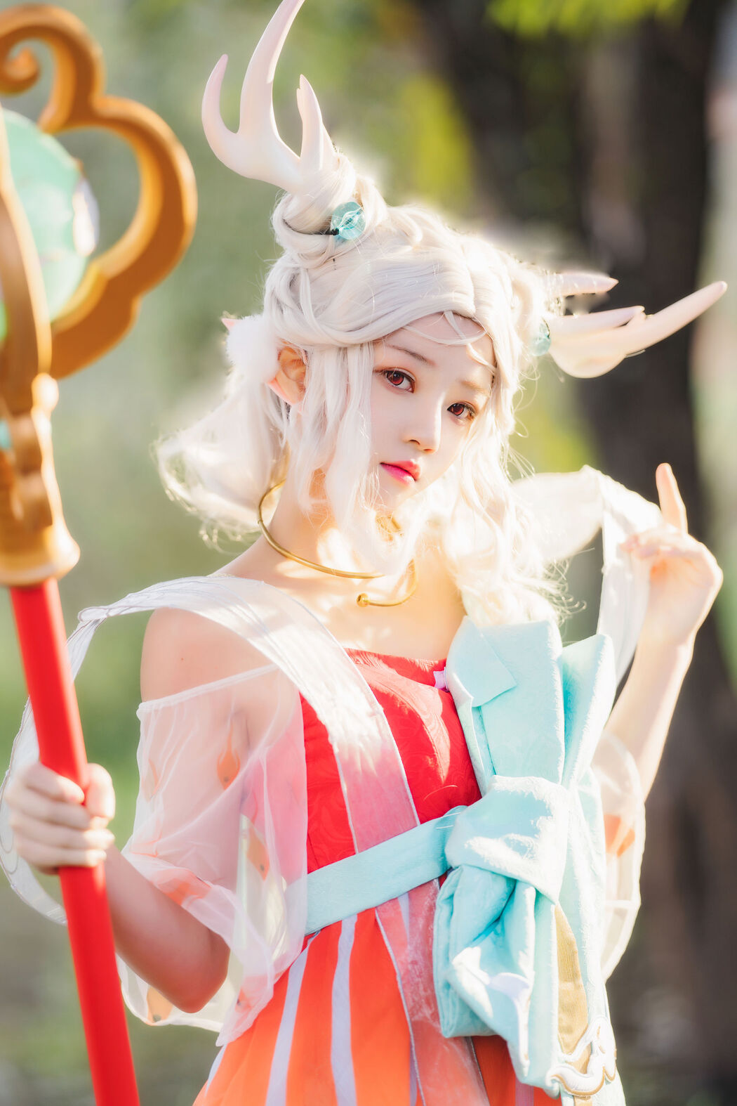 [Net Red COSER Photo] Cherry Peach Meow - Deer