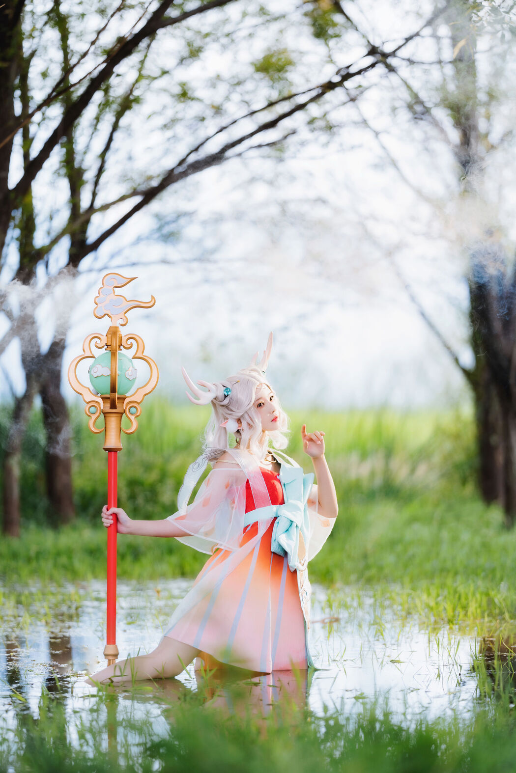 [Net Red COSER Photo] Cherry Peach Meow - Deer