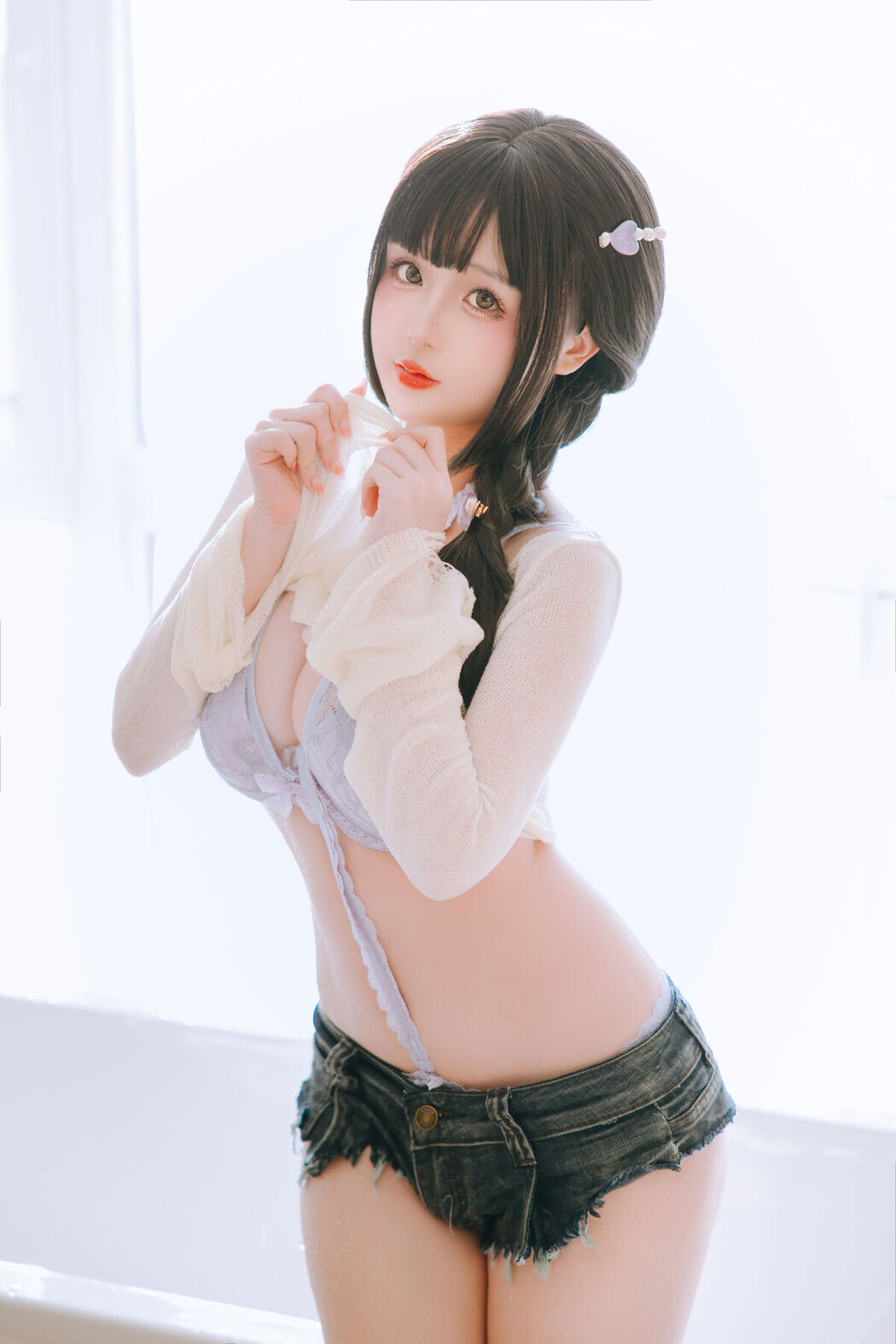 Coser@日奈娇 – 牛仔裤人妻 Part1