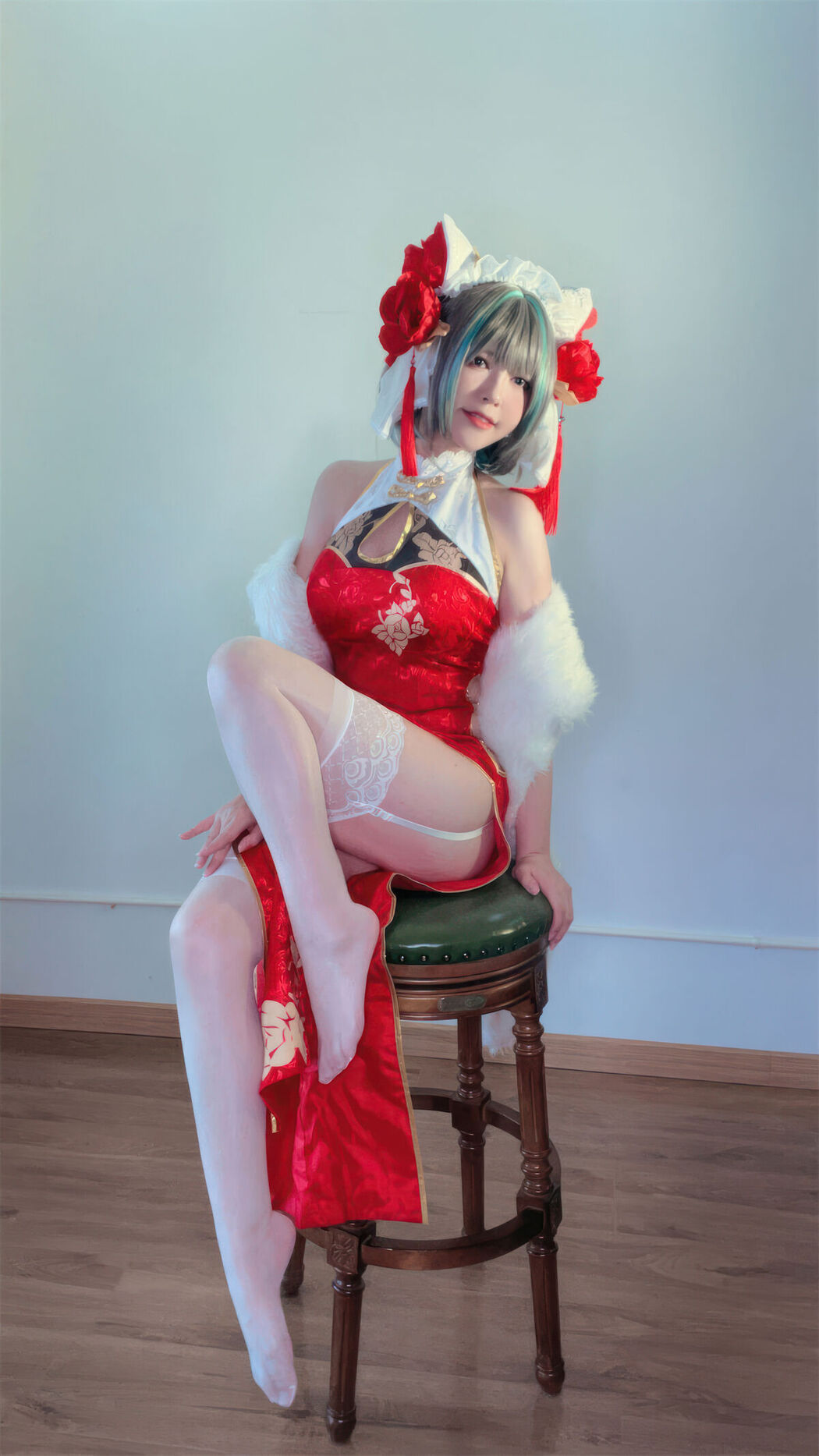 Coser@半半子 – 柴郡中华娘旗袍