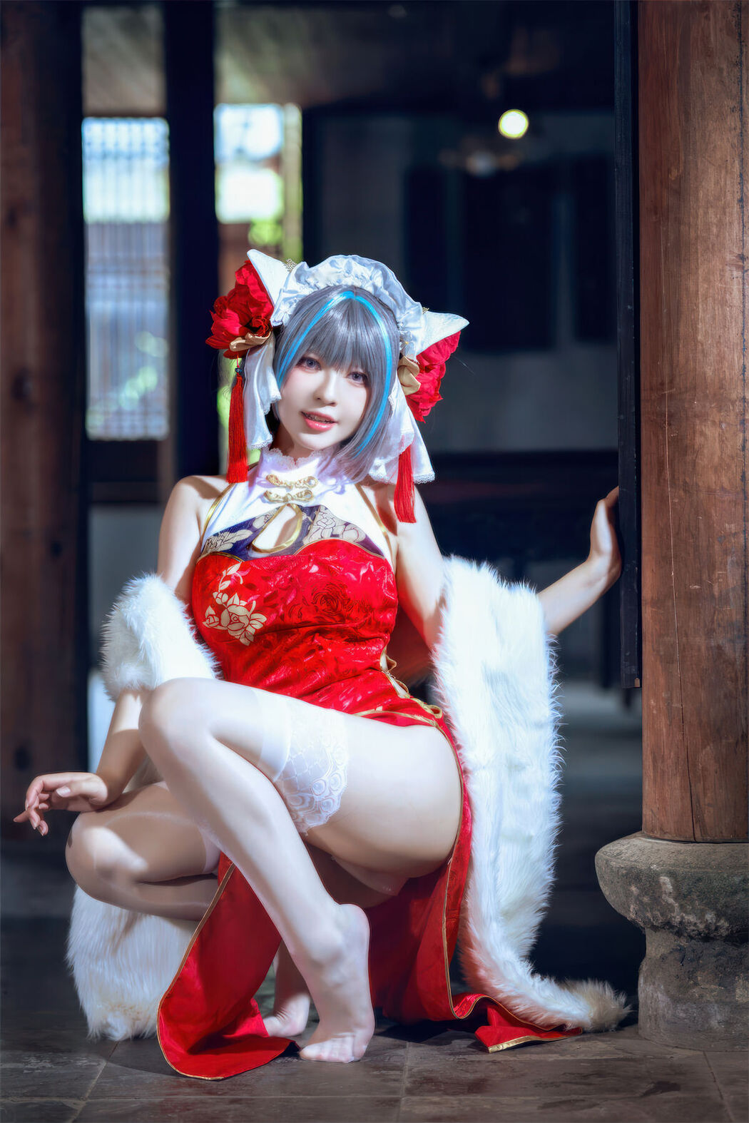 Coser@半半子 – 柴郡中华娘旗袍