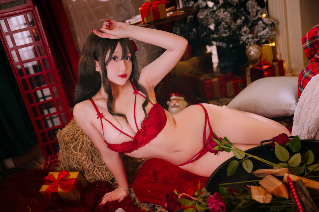 Coser@日奈娇 – 圣诞毛衣AB Part1