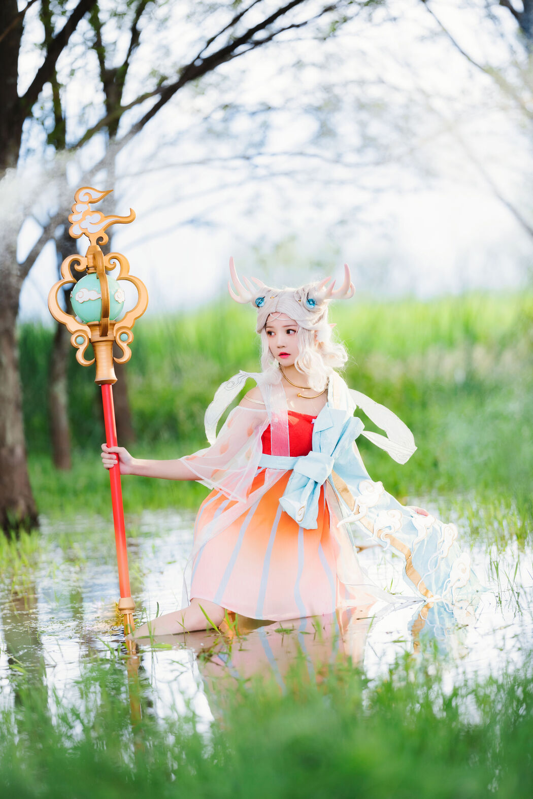 [Net Red COSER Photo] Cherry Peach Meow - Deer