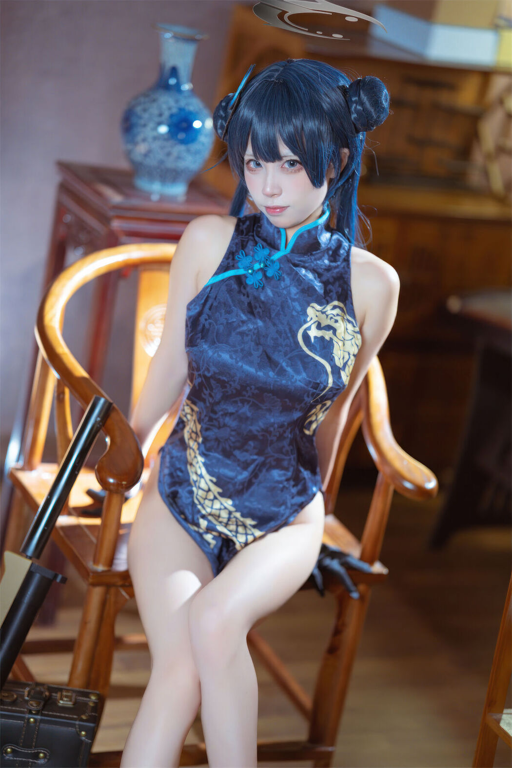 Coser@是三不是世w No.031 碧蓝档案 妃咲旗袍