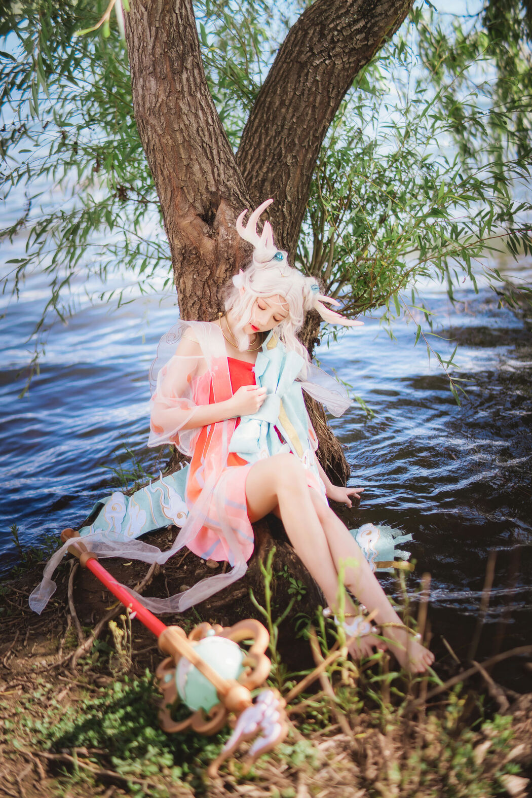 [Net Red COSER Photo] Cherry Peach Meow - Deer