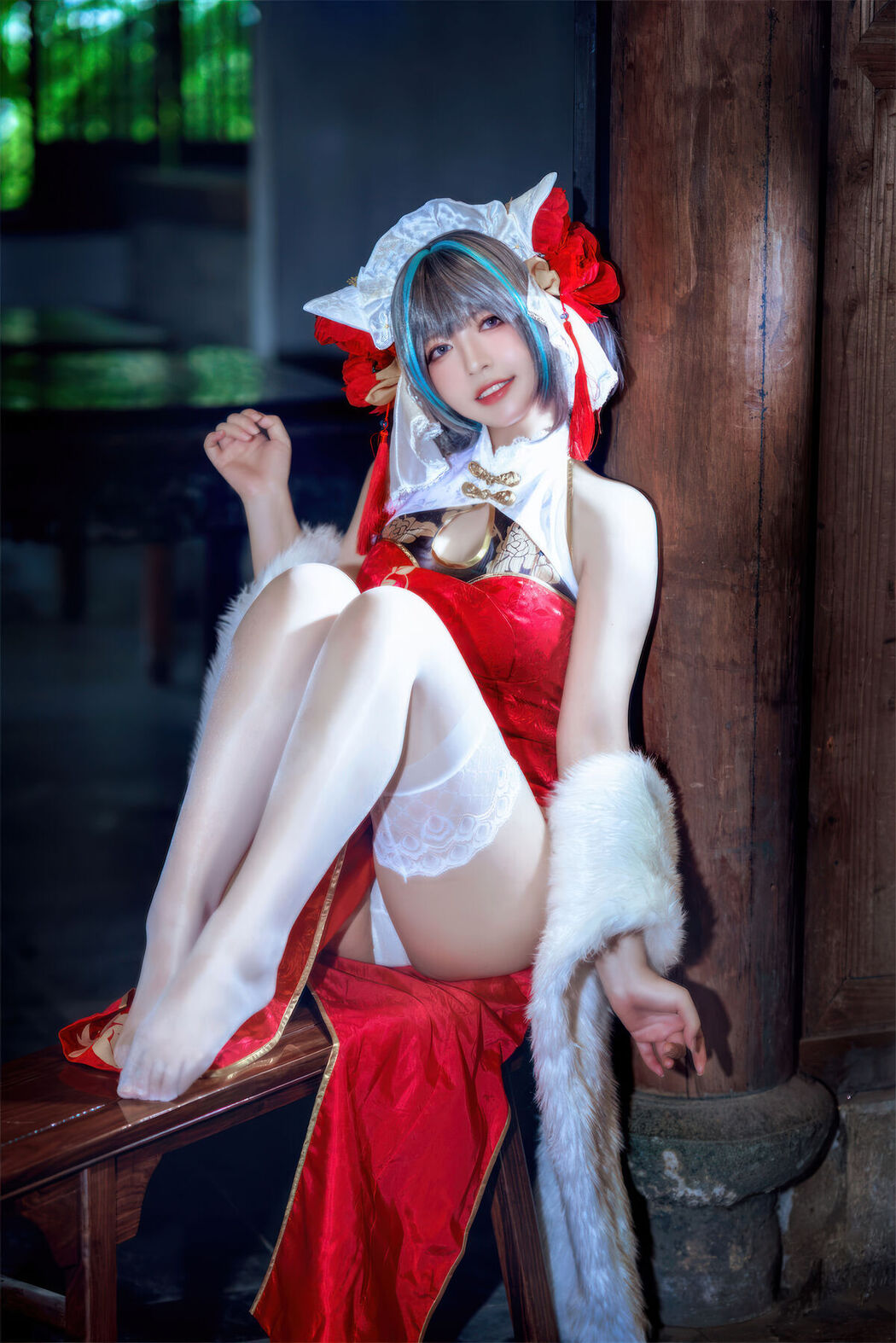 Coser@半半子 – 柴郡中华娘旗袍