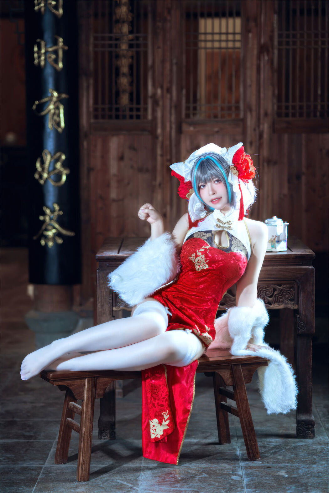 Coser@半半子 – 柴郡中华娘旗袍