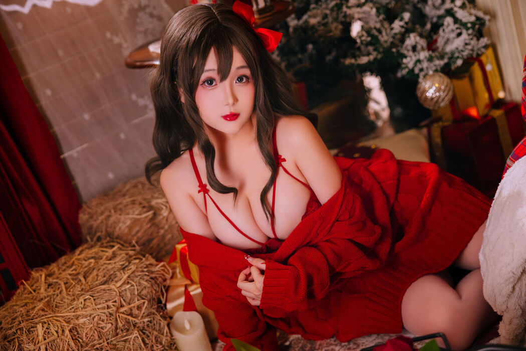 Coser@日奈娇 – 圣诞毛衣AB Part1