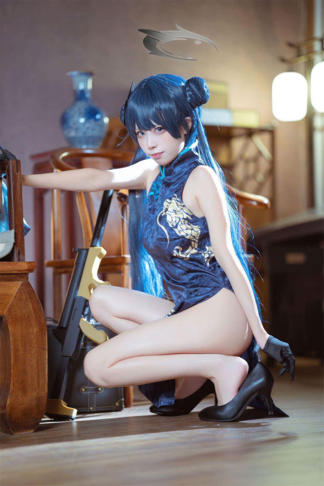 Coser@是三不是世w No.031 碧蓝档案 妃咲旗袍