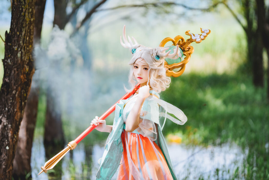 [Net Red COSER Photo] Cherry Peach Meow - Deer