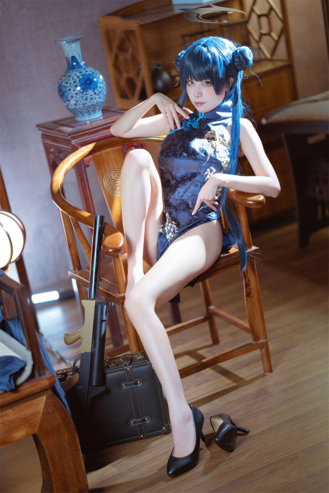 Coser@是三不是世w No.031 碧蓝档案 妃咲旗袍