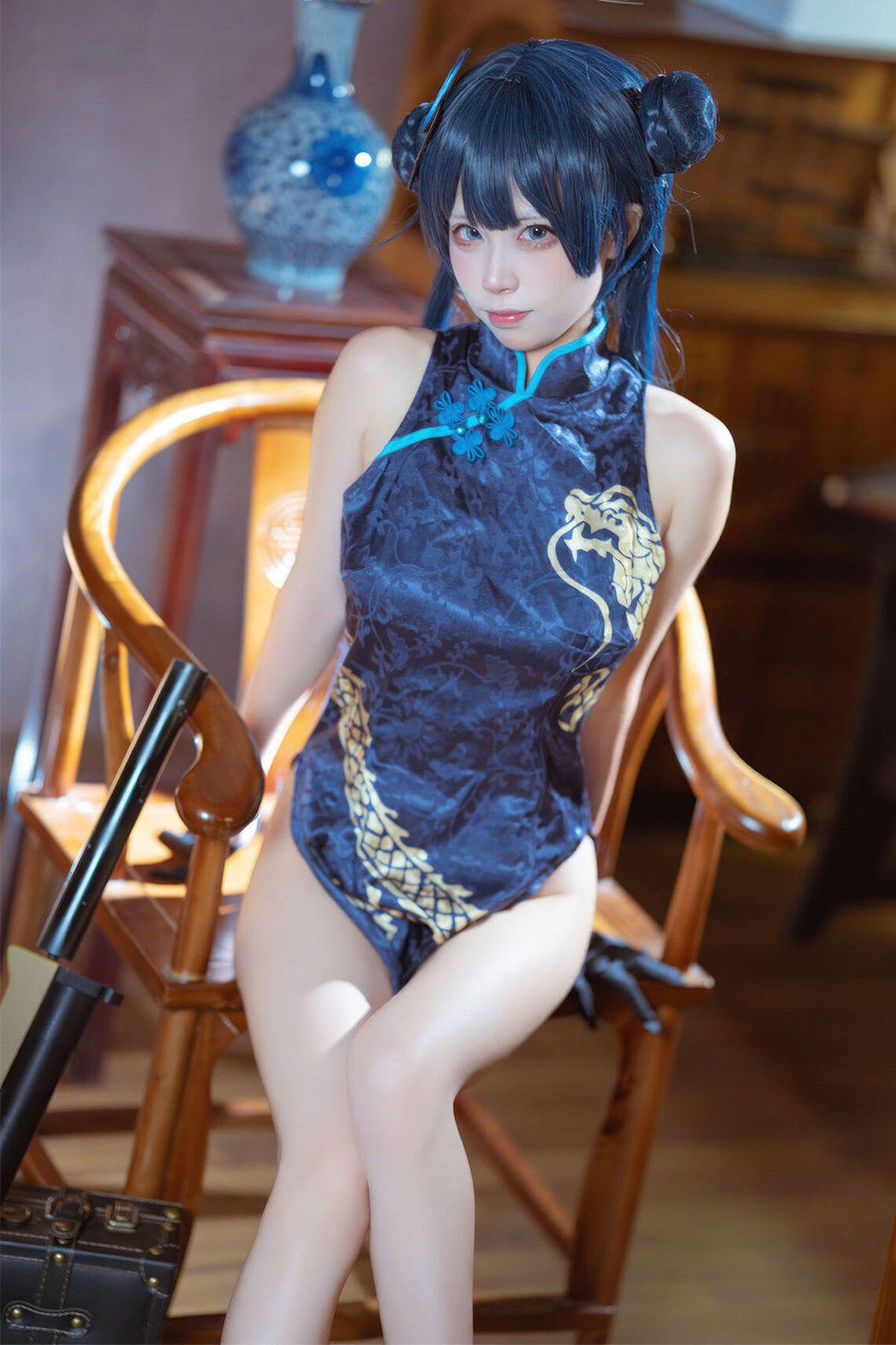 Coser@是三不是世w No.031 碧蓝档案 妃咲旗袍 Cover Photo