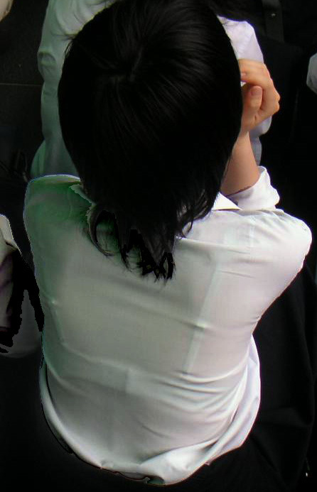  JK 透けブラ画像！透けちゃったブラジャードキドキ！