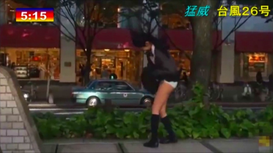  テレビやニュースに偶然映ったJKパンチラ！