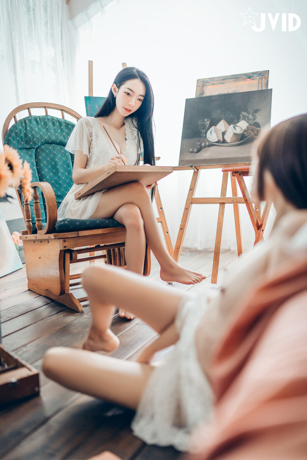 JVID精品 飄飄 妍妍 百合花神の美少女 最色色嘗試 辰辰特別客串！色色最大突破 Set.01