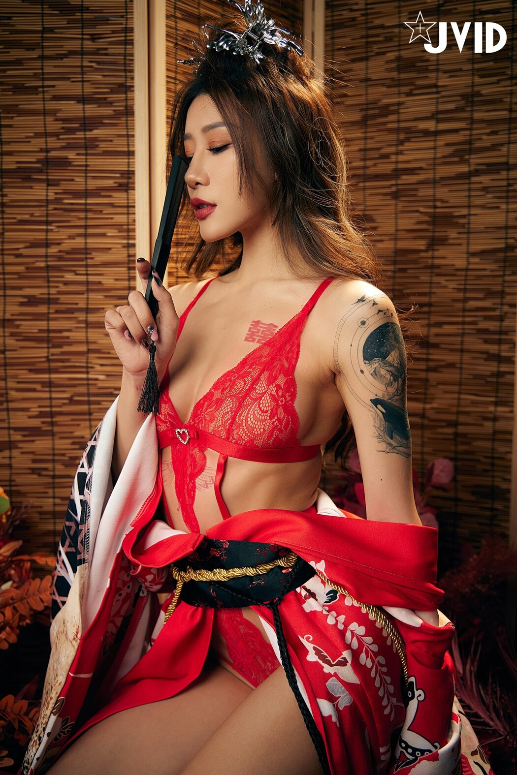 JVID精品 聖上寵幸首選～傾國傾城囍媚娘 婀娜多姿 酥胸外露 Set.01