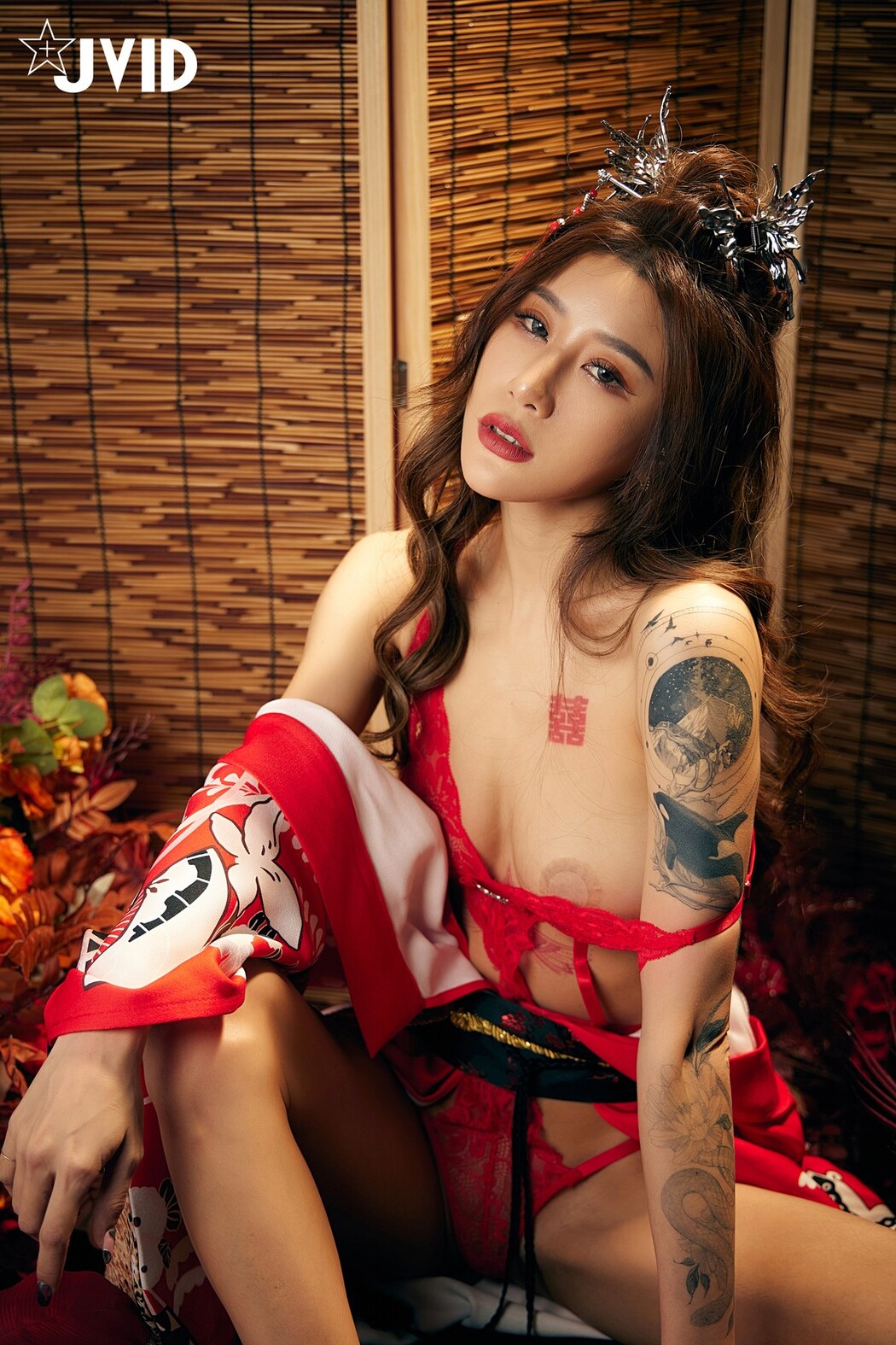 JVID精品 聖上寵幸首選~傾國傾城囍媚娘 婀娜多姿 酥胸外露 Set.01
