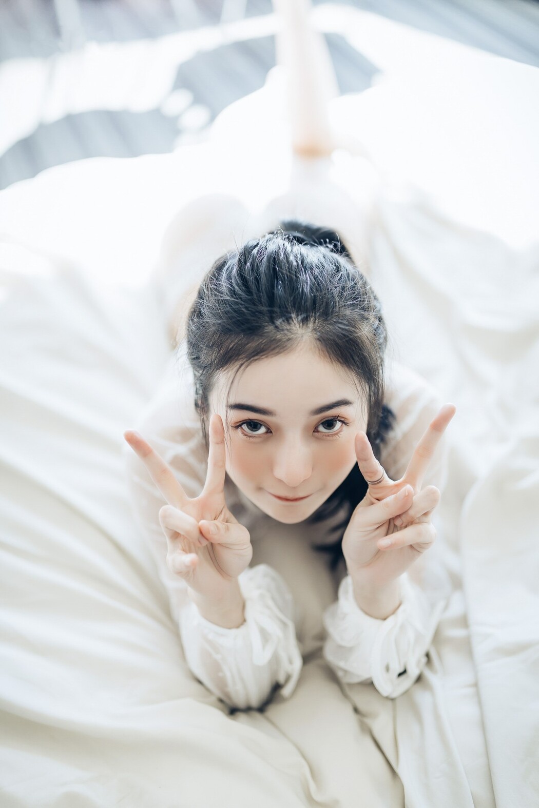 JVID精品 🔞仙仙辰 透明罩衫 透明駱駝蹄內褲 濕潤黑絲 我的女友 這次有點色😈有點甜 Set.01