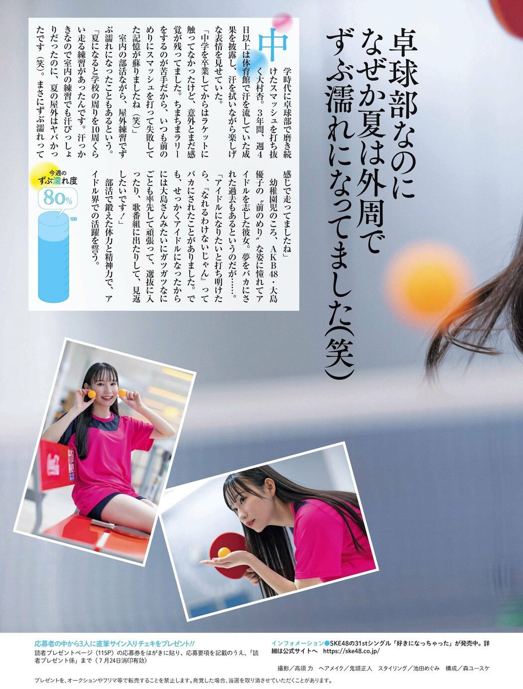 SKE48, Weekly SPA! 2023.09.12 (週刊SPA! 2023年9月12日号)