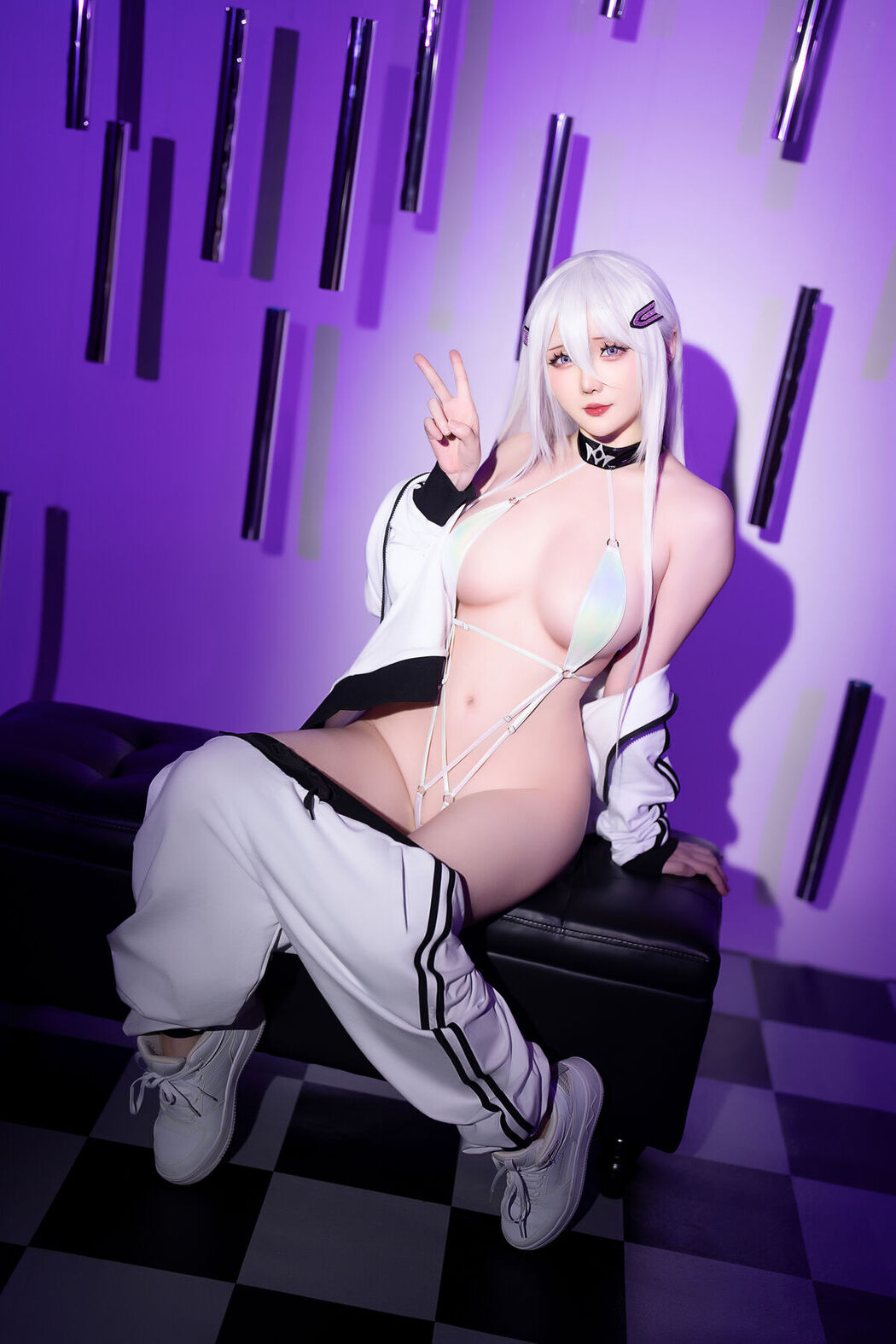 Coser@星之迟迟Hoshilily – 2024年04月计划C 运动服x比基尼x口罩