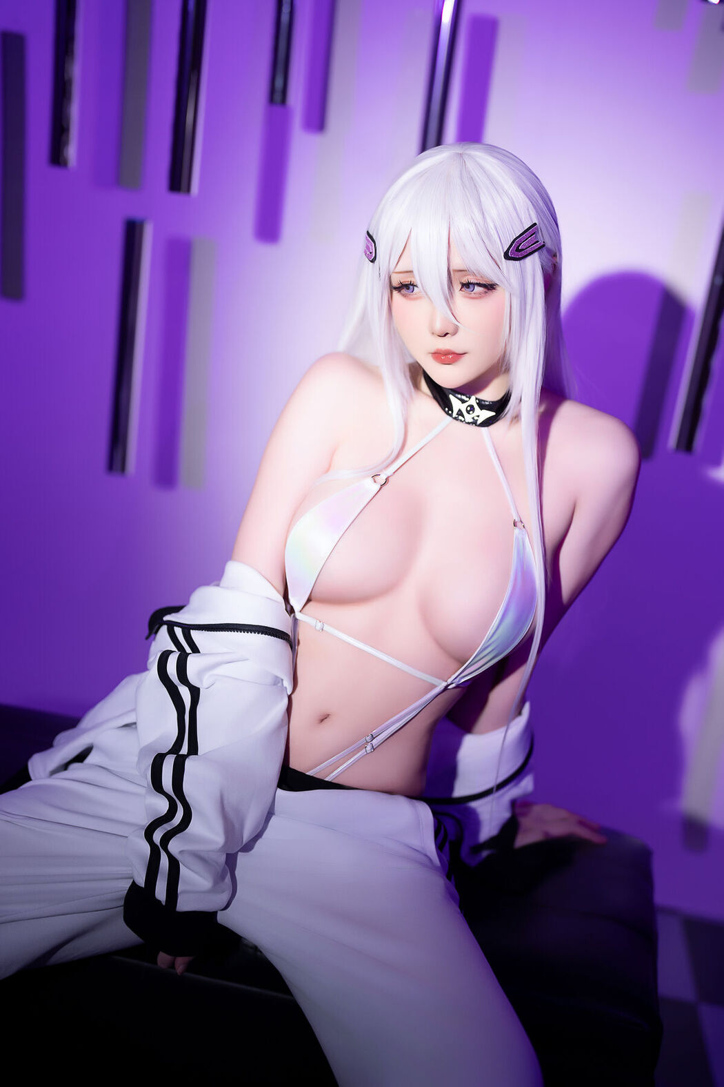 Coser@星之迟迟Hoshilily – 2024年04月计划C 运动服x比基尼x口罩