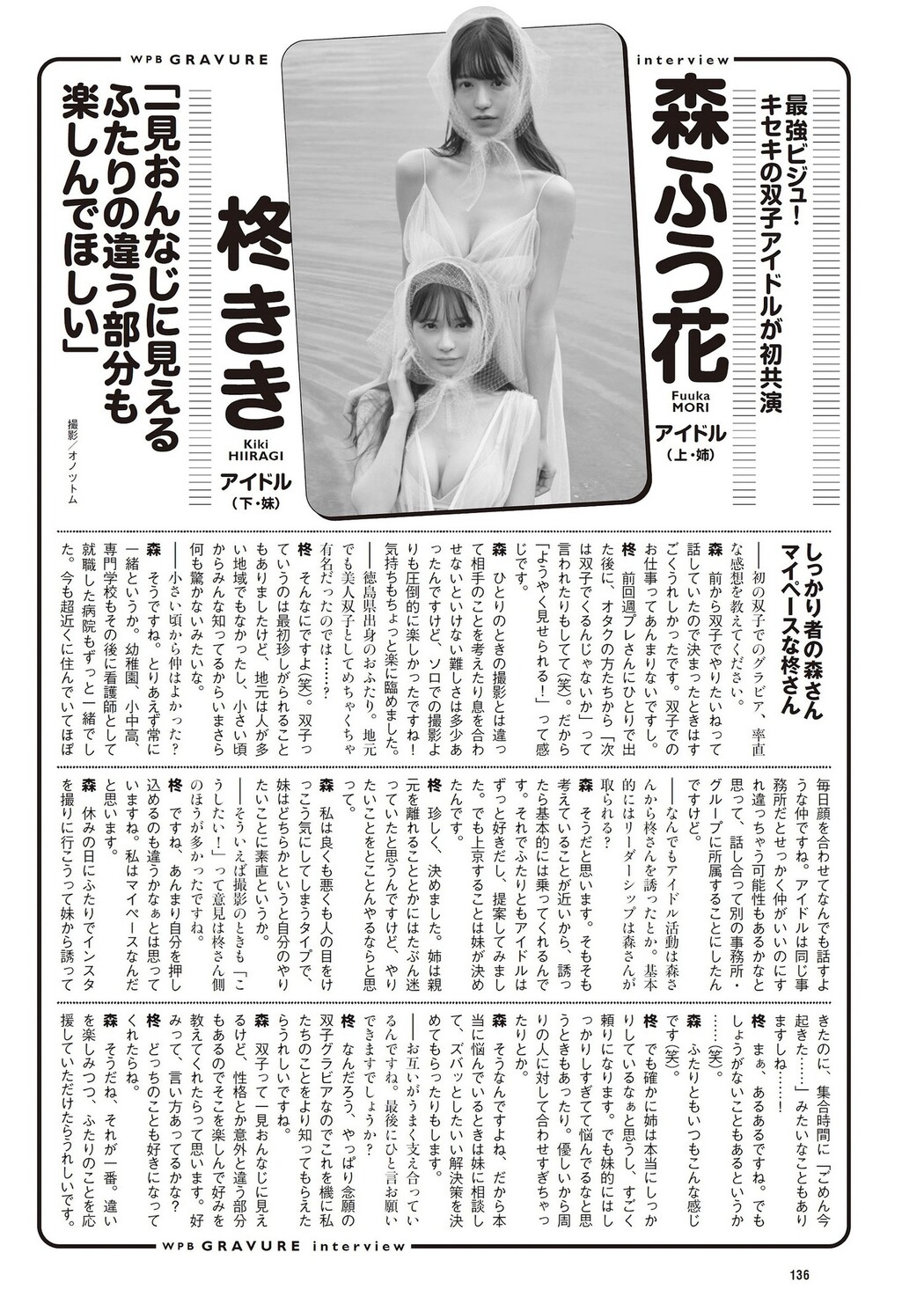 柊きき 森ふう花, Weekly Playboy 2023 No.45 (週刊プレイボーイ 2023年45号)