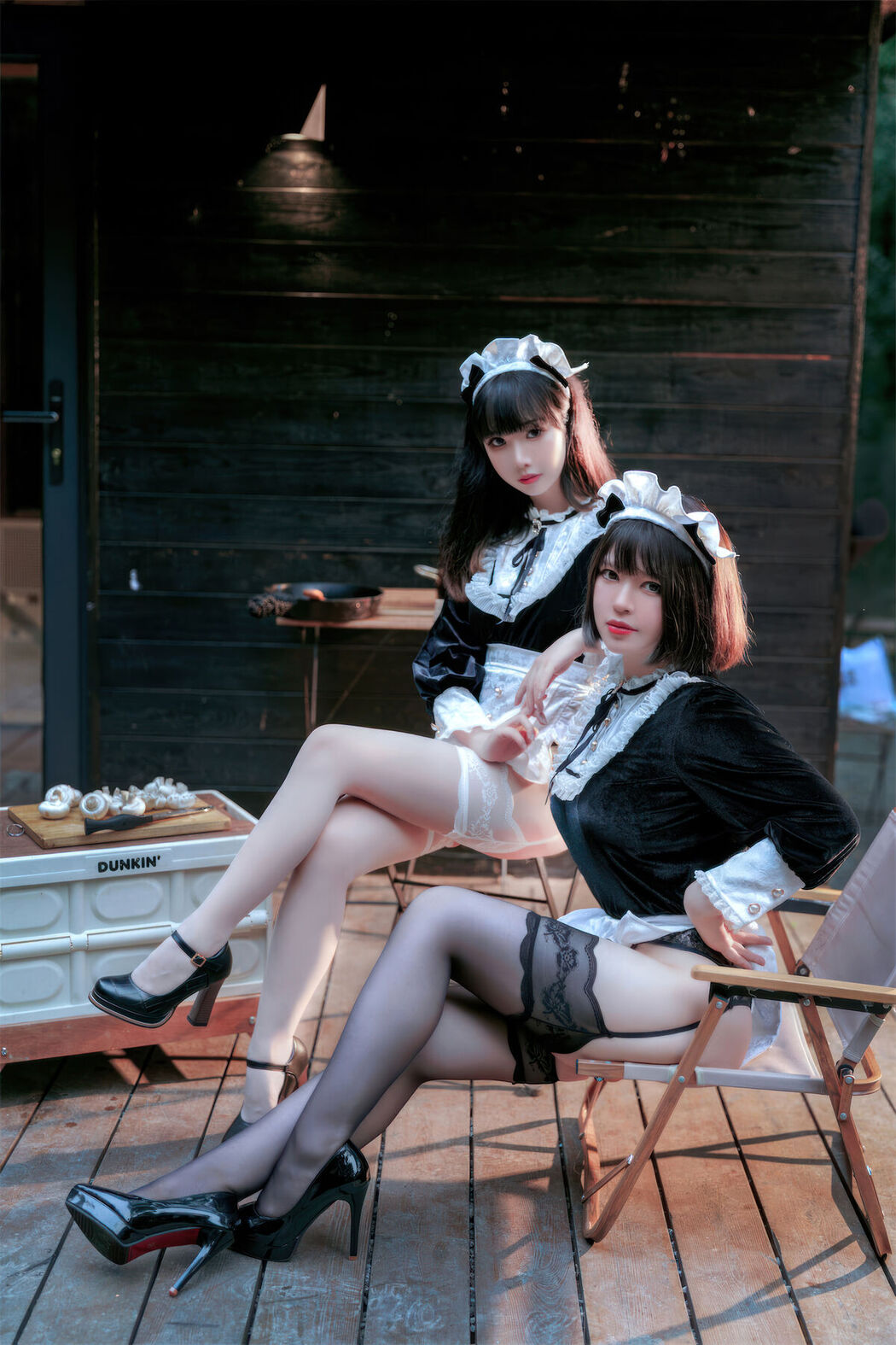 Coser@面饼仙儿 And 半半子 – Maid姉妹