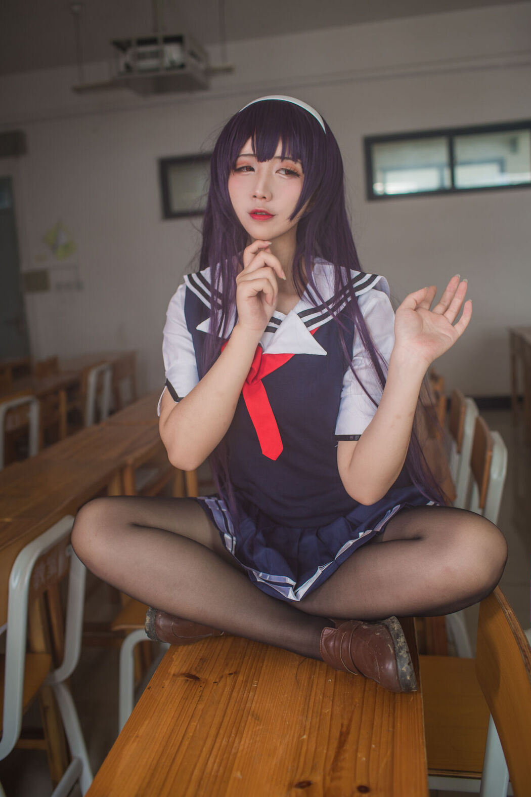 Coser@九曲Jean – 霞之丘诗羽夏季校服