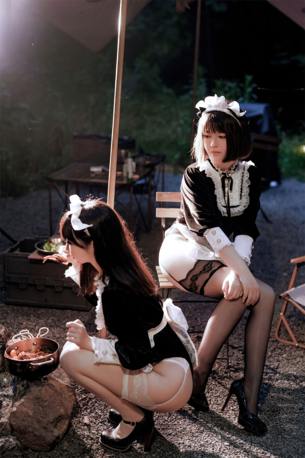 Coser@面饼仙儿 And 半半子 – Maid姉妹