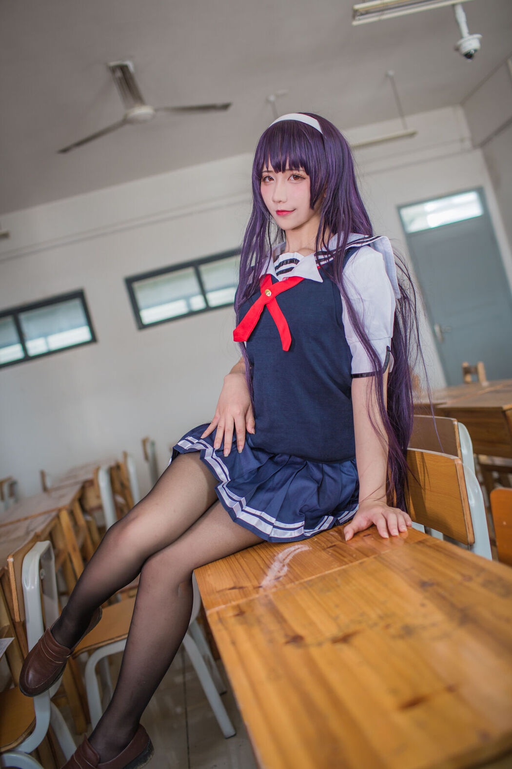 Coser@九曲Jean – 霞之丘诗羽夏季校服