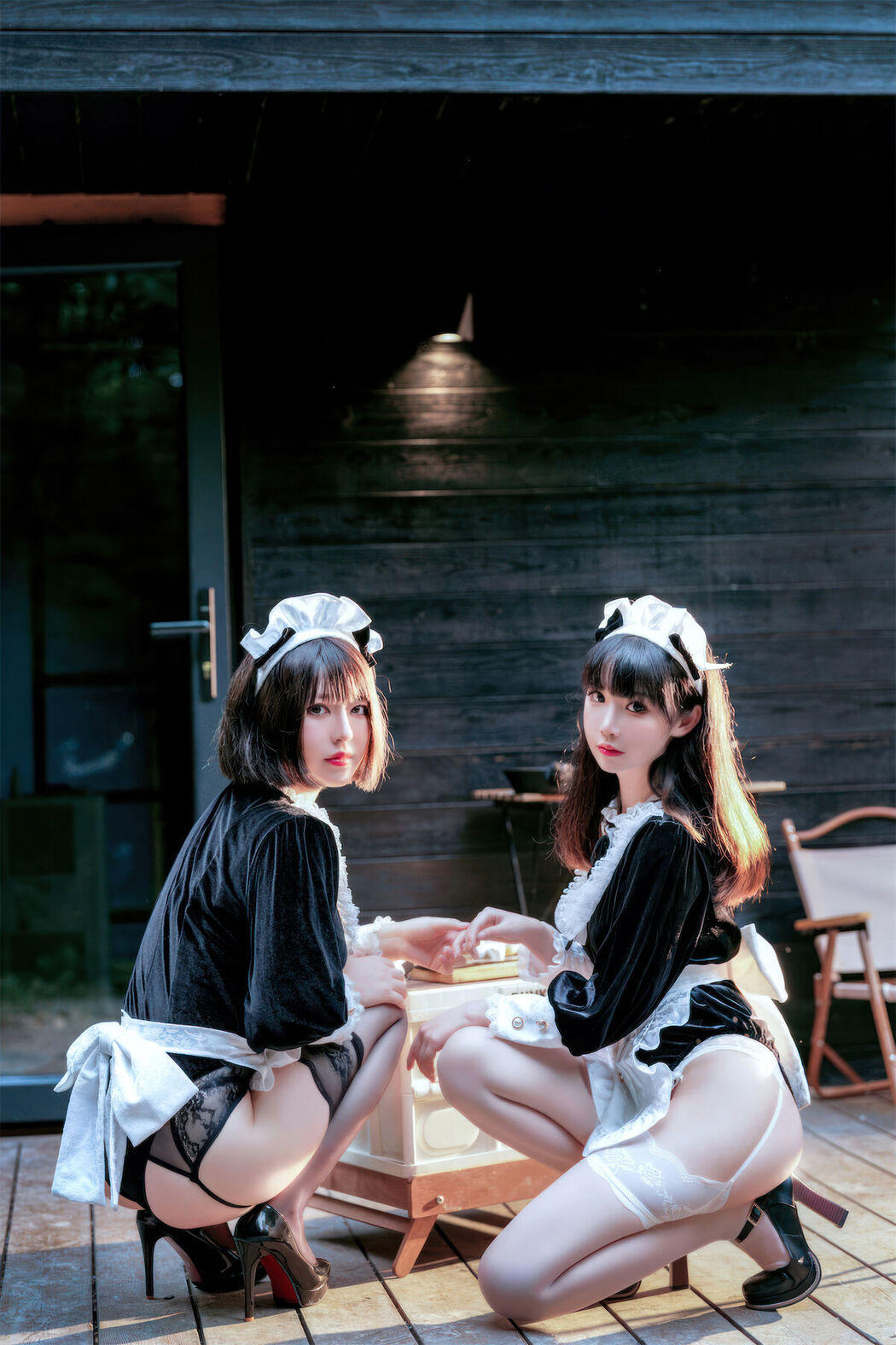 Coser@面饼仙儿 And 半半子 – Maid姉妹