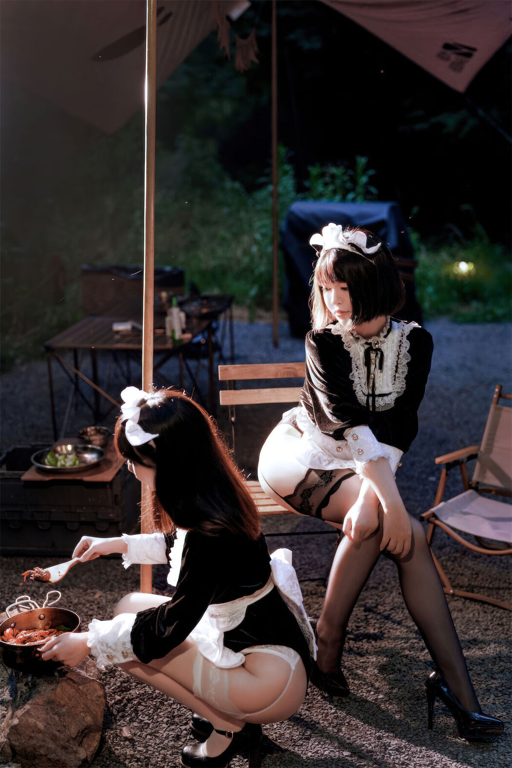 Coser@面饼仙儿 And 半半子 – Maid姉妹